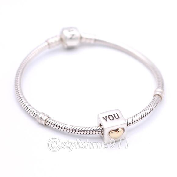 Authentic PANDORA I Love You Charm with 14K Gold - 790200 - Picture 5 of 12